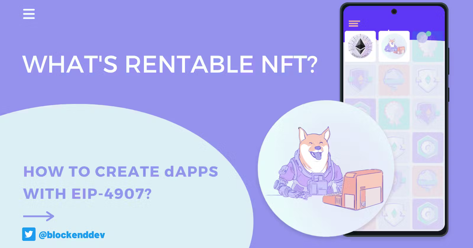 What are Rentables NFTs? Sample Smart Contract With EIP-4907